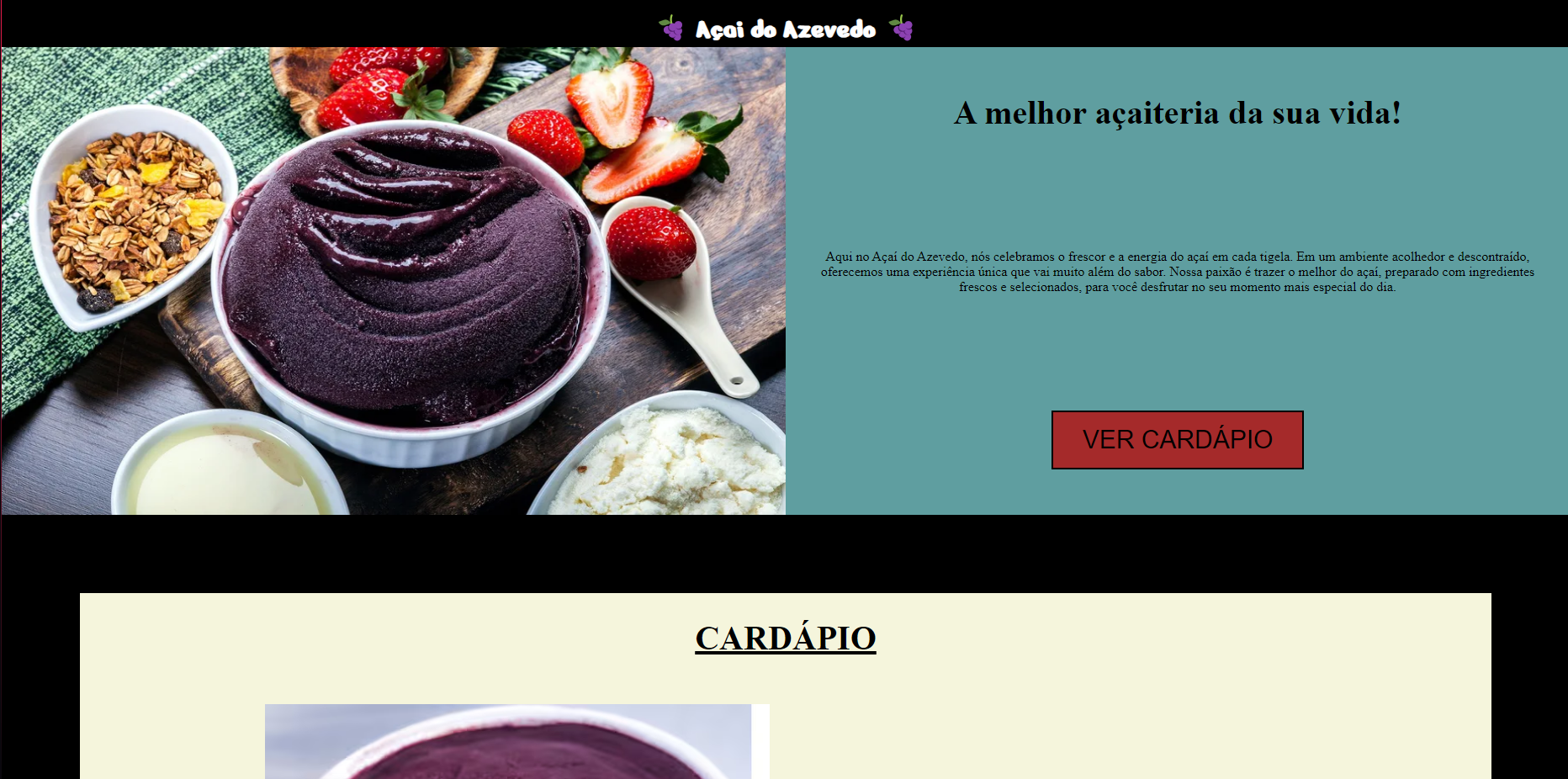 Projeto açai
